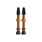 New Evo Tubeless Valves Presta 44MM Gold Pair. Price: $15.19.