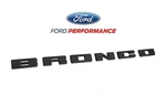 2021-2025 Bronco Oem M-1447-BLMB Matte Black Grille Emblem Letters Overlay New. Price: $94.95.