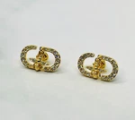 Christian Dior Cd Rhinestone Fly Earrings / MA6049 Pre-owned. Price: $126.39.