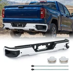 Chrome Rear Bumper Assembly W/dual For 2019-2024 Chevy Silverado Gmc Sierra 1500 New. Price: $259.99.