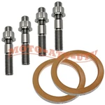 Titanium Studs Muffler Bolts Nuts Gasket Kit For Yamaha Grizzly YFM700 07-14 New. Price: $30.87.