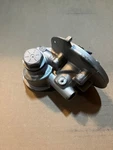 John Deere S120, Engine Oil Filter Head, AUC16482, Used. Price: $50.00.