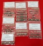 Yamaha 1988-1989 Polished Stainless Steel Engine Bolt Screw Kit Set New. Price: $38.95.