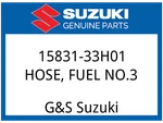 Suzuki Oem Part 15831-33H01 Hose, Fuel NO.3 New. Price: $40.37.