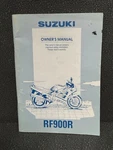 Suzuki RF900R Owner's Manual 99011-31E60-03A 99011-31E50-03A Book Used. Price: $19.99.