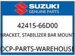 Suzuki Oem Part 42415-66D00 Plate, Rr Stabilizer New. Price: $9.98.