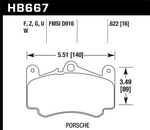 Hawk Performance HB667B.622 Hps 5.0 Disc Brake Pad Fits 99-12 911 New. Price: $243.89.