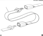Genuine Gm Extension Belt Kit Buick Enclave Black #19149604 New. Price: $25.95.