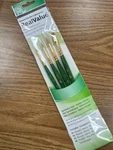 Synthetic Gold Taklon Real Value Set 4 Brushes/pkg, Princeton Art & New. Price: $6.00.