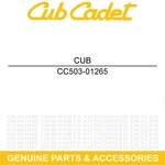 Cub Cadet 503-01265 Adapter Assembly Challenger MX550 4X4 New. Price: $15.95.