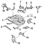 Genuine Mazda Fuel Tank Filler Neck BR70-42-210E New. Price: $37.70.