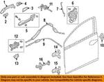 Honda Oem 12-15 Civic Front Door Lock Hardware-check Strap 72380TR3A01 New. Price: $21.94.