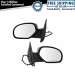 Trq Side View Mirrors Power Heated Chrome Cap Lh & Pair For Chevy Gmc New. Price: $134.85.