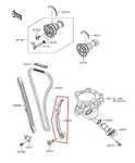 Genuine Kawasaki KX250F Rear Cam Chain Tensioner Guide 2017 2018 2019 New. Price: $52.00.