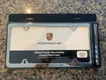Design Polished Slimline "porsche" License Plate Frame W/hardware New. Price: $65.00.