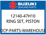 Suzuki Oem Part 12140-47H10 Ring Set, Piston New. Price: $107.15.