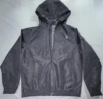 Spyder Jacket Mens Medium Black Hooded Full Zip Lightweight Windbreaker Outdoor Pre-owned. Price: $31.49.