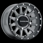 Raceline Trophy 4/156 15X7 5+2 (+10MM) Black/gray A95SG-57056+10 New. Price: $191.50.