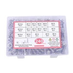 304 Metric Flanged Hex Screws Nuts Bolts And Kit M8 M5 M6 240 Pack New. Price: $25.00.