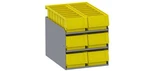 Kargomaster 40341 6 Stacked Small Parts Bins New. Price: $314.96.