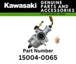 Kawasaki Genuine Oem Part New 15004-0065 Carburetor Assy. Price: $155.94.