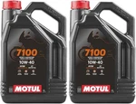 Motul 7100 4T 10W-40 Synthetic Motorcycle Oil Gallon (set Of 2) Jaso MA2 New. Price: $136.74.