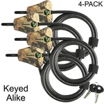 Master LOCK-(4) Python Trail Camera Camouflage Cable Locks 8418KA4 4-PACK New. Price: $94.70.