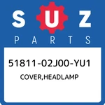51811-02J00-YU1 Suzuki Cover,headlamp 5181102J00YU1, New Genuine Oem Part. Price: $59.14.