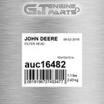 AUC16482 Filter Head Fits John Deere (surplus Open Box) New. Price: $153.13.