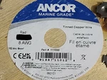 Ancor #8AWG Marine Grade Tinned Copper Boat Cable BC-5W2 UL-1426 Red /25FT New. Price: $34.99.