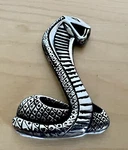 Cobra Snake Metal Emblem Badge Logo Ford Mustang Shelby GT500 New. Price: $29.50.