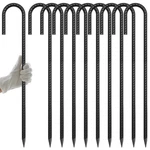 Aagut Rebar Stakes 24 Inch J Hook Heavy Duty 10 Pack, 1/2 Extra Long Ten... New. Price: $62.90.