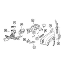 Genuine Mopar Fender Side Silencer Right 68420120AA New. Price: $29.38.