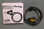 Master Lock Python Adjustable 6' Cable W/ Keys Model 8419KA4534 New In Box. Price: $16.00.
