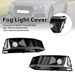 2PCS Black Chrome Front Bumper Foglight Grille Fit Audi A4 B9 S4 2016-19 New. Price: $109.04.