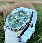 Full Automatic Green Floral Dress Watch Mod 36MM Sapphire 24JEWELS Excellent! New. Price: $299.89.