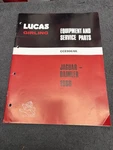 Lucas Girling Equipment Service Parts #CCE906/66 Jaguar-daimler 1966 Used. Price: $24.95.
