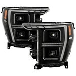 Ford F-150 21-23 Headlights Driver & Passenger Side Black Drl Bar Projector New. Price: $754.89.