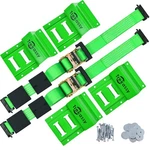 Trekassy Wheel Chock Tie-down Kit With Rubber Blocks, (4,500LB 2 Pack, Green New. Price: $65.16.
