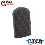 Drag Specialties Silver Diamond 10" Tall Backrest Pad For Harley Square Bar New. Price: $121.95.