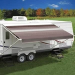 Carefree JU158A00 15' X 8' Sierra Brown Dune Stripe Rv Patio Awning Vinyl Fabric New. Price: $346.79.