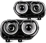 Headlight Assembly Set Left & Right For 2015-2022 Dodge Challenge With Projector New. Price: $215.99.