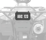 Quadboss 211906 Atv License Plate Kit - Black New. Price: $42.16.