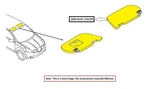 Right Gry Sun Visor Oem 18-25 Mitsubishi Eclipscrs 7620B280HA Used. Price: $75.00.