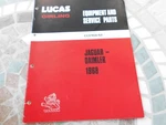 Lucas + Girling Parts Catalog For Jaguar Daimler Vehicles Model Year 1968 New. Price: $30.00.