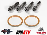 Rhino Grizzly 660 Titanium Exhaust Studs Gaskets Manifold Kit Set New. Price: $39.99.