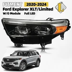 Full Headlight W/led Drl 2020-2024 Ford Explorer Driver Left Side Chrome New. Price: $197.99.