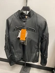 Icon Contra 2 Perforated Leather Jacket Stealth Black Small Pre-owned. Price: $174.99.