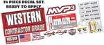 Western Snow Plow MVP3 ULTRAMOUNT2 Decal Replacement 14 Piece Kit New. Price: $29.95.
