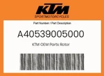 Ktm Genuine Rotor - A40539005000 New. Price: $158.19.